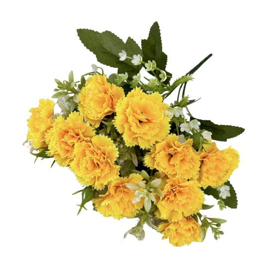 Искусственный цветок гвоздики со стеблем, центральная часть домашнего офиса, стол 10, свадебный искусственный цветок