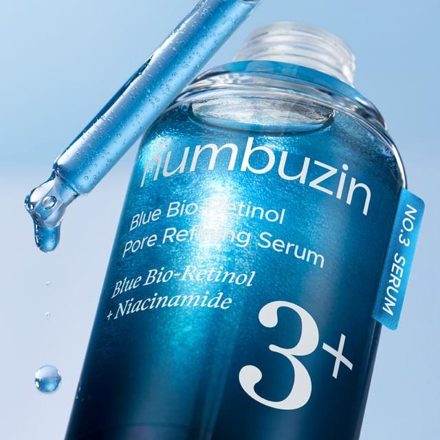 NUMBUZIN №3 Голубая сыворотка с био-ретинолом для сужения пор