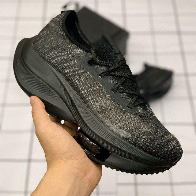 Новая эластичная обувь, мужские и женские тренировочные марафонские кроссовки на воздушной подушке, максимальный размер 45, с коробкой