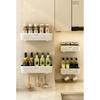 Kitchen Rack, Home Bathroom, No Punching, Wall-mounted Condiment Multi-purpose Sink Drain Storage Rack