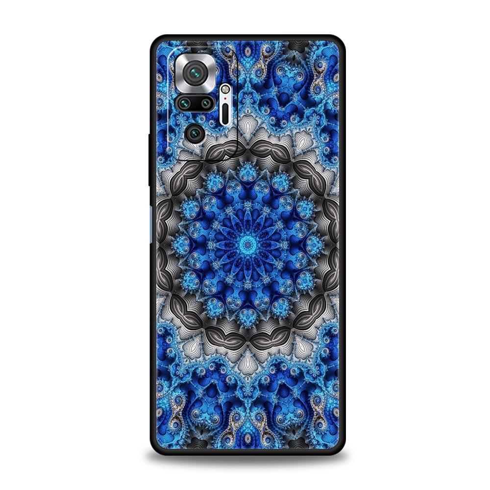 Ретро Круглый Дизайн Тотема Чехол для Телефона для Redmi 14C 10C Note 15 14 13 12 10 11 K40 Pro Plus 5G Ударопрочный Мягкий ТПУ Корпус