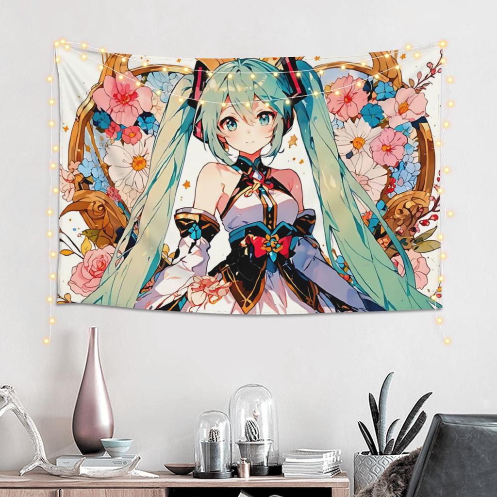 Hatsune Miku Cutecore Tapestry Room decoration Home Decoration Tapestry Decor Accessories Cute Room Decor