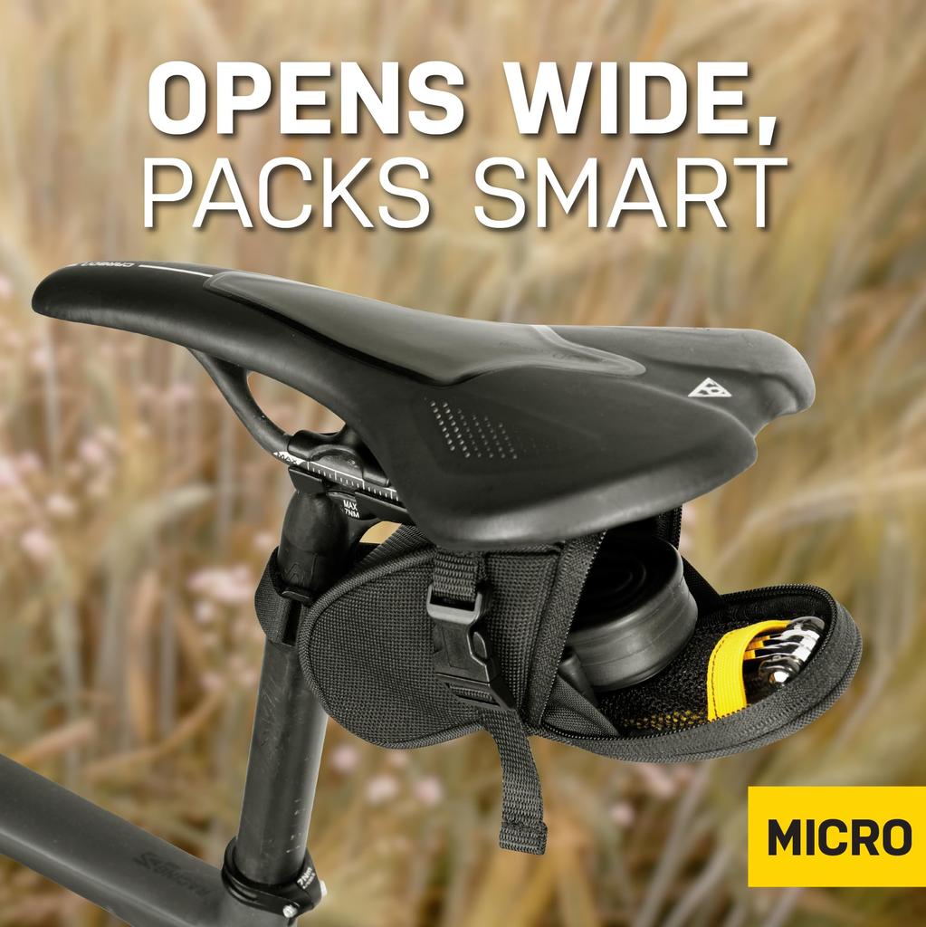 TOPEAK Aero Wedge Pack Микро Размер Черный (Ремешок Крепление)