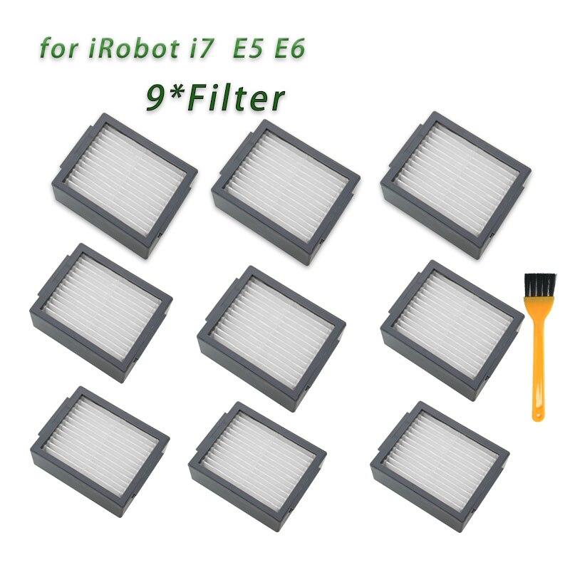 Аксессуары Кисть-рулон Боковая щетка Hepa-фильтр для iRobot Roomba i7 E5 E6 I Series Робот-пылесос Запасные части