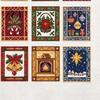 Stitched Christmas Keepsakes Cross Stitch Kit, Winter Holiday DIY Embroidery Xmas Handmade Decorations Tree Craft Kit for Adults, Home Decor Supplies