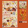 Waterproof Fall Window Clings Reusable Static Cling Decorations Window Decals  For Home Decor