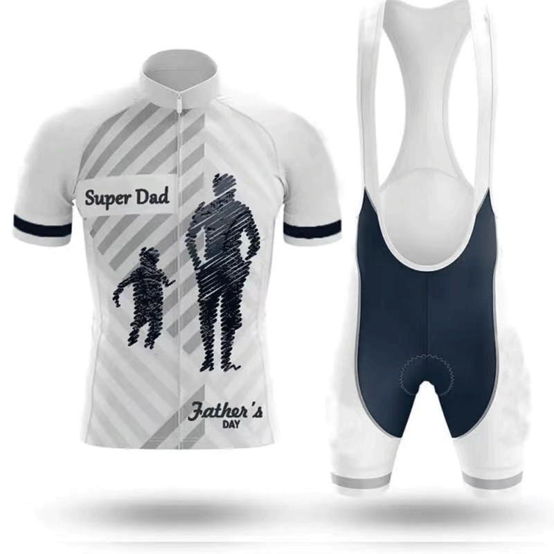 Mens Cycling Jersey Shorts Set Quick-Dry Breathable Bike Wear Road