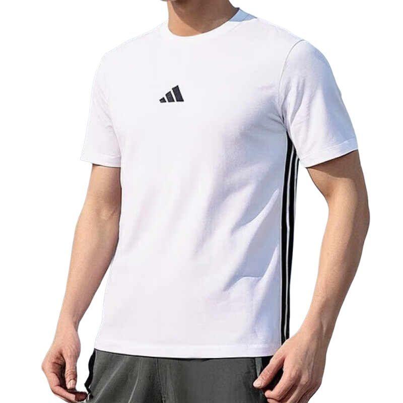 adidas Базовая однотонная футболка для мужчин Белый/Черный JY8563