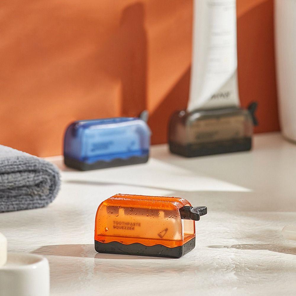 Пластиковый ручной выдавливатель зубной пасты Портативная стойка для хранения зубной пасты Аксессуары для ванной комнаты