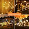 LED Stars Moons String Lights USB/Battery Fairy Curtain Lamp Garland Waterproof For Home Bedroom Christmas Party Decoration
