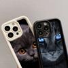 LZ3 Черный кот зеленые глаза силиконовый чехол для телефона Samsung A15 A35 S24 S23 Ultra S22 S21 Plus S20 FE A05 A06 A54 A55 A53 A14 M15 противоударный задний чехол