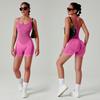 Summer Casual Pure Cotton High-End Fitness Outerwear Quick Drying Exercise Yoga Suit Jumpsuit