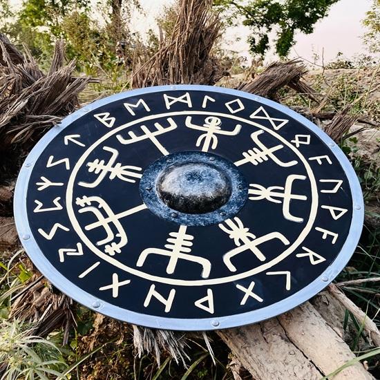 60.96 Cm Authentic Battleworn Viking Shield Cosplay Battle Ready Shield Fully Functional Shield Best Gift For Christmas