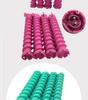 (10pcs) Extra Long Spiral Perm Rods 14cm - Screw Thread Design, 24V220 Digital Hot Water Wave Style