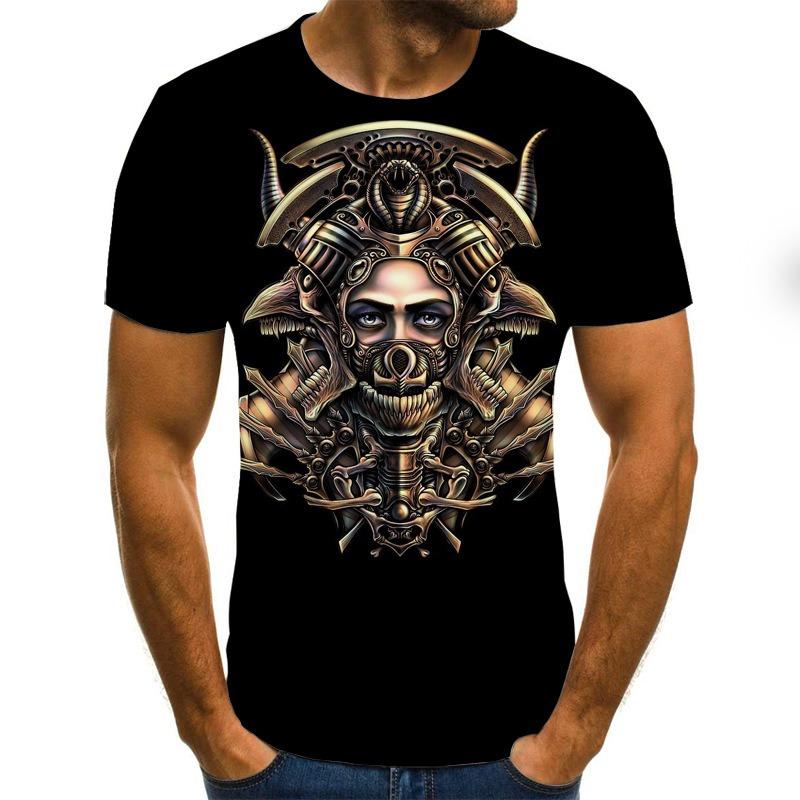 Печать летних мужских футболок с круглым вырезом, повседневных футболок с коротким рукавом, модных тенденций уличной моды, мужских топов