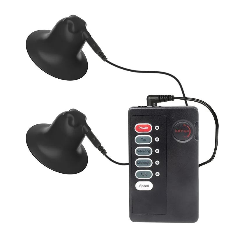 Электрический шок присоска для сосков увеличитель зажим для сосков вакуумный стимулятор клитора увеличитель груди секс-игрушка для женщин мужчин СМ