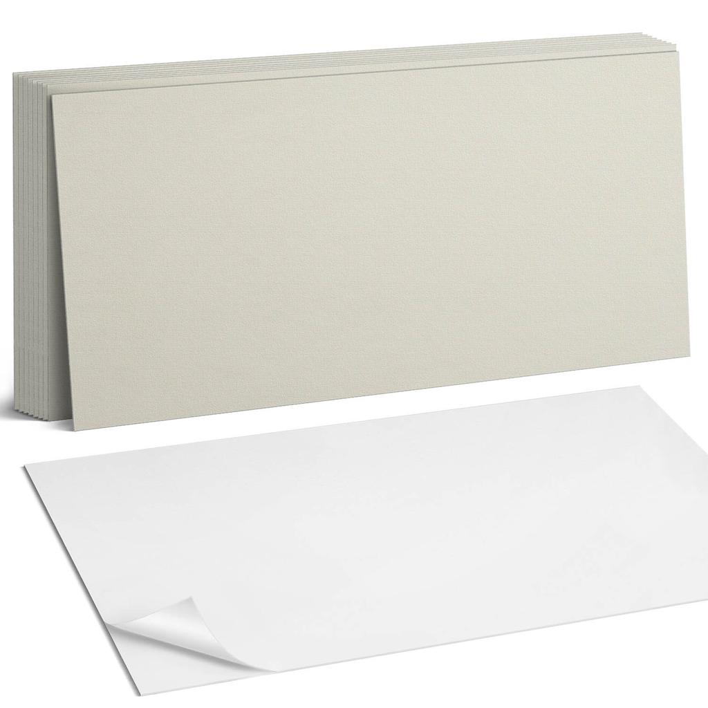 Self-adhesive Vinyl Printed Tiles Light Beige Color 10x40x20 cm