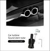 Adjustable Turbo Sound Simulator for Vehicle Exhaust XL Black Muffler Whistle with Deep Roar