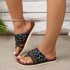 Fashion 2024 Women's New Leopard Print Fashionable Lightweight Comfortable Flip Flops