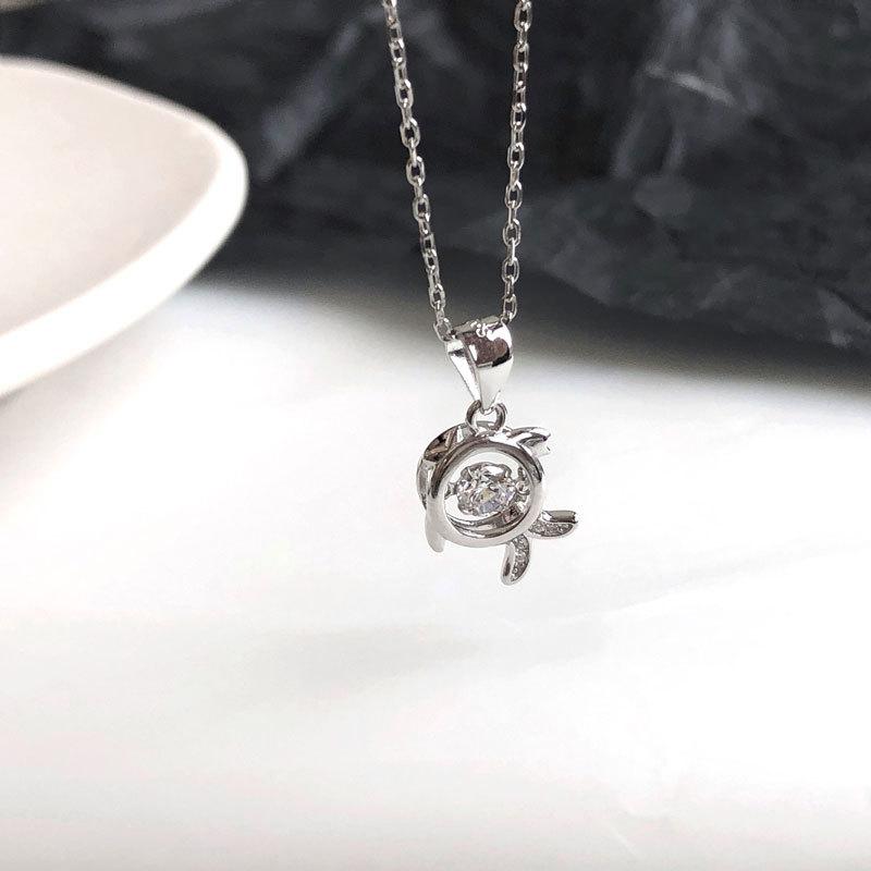 Бриллиантовое ожерелье с маленькой черепахой, милый и необычный дизайн, универсальный темперамент, студенческая цепочка на ключицу