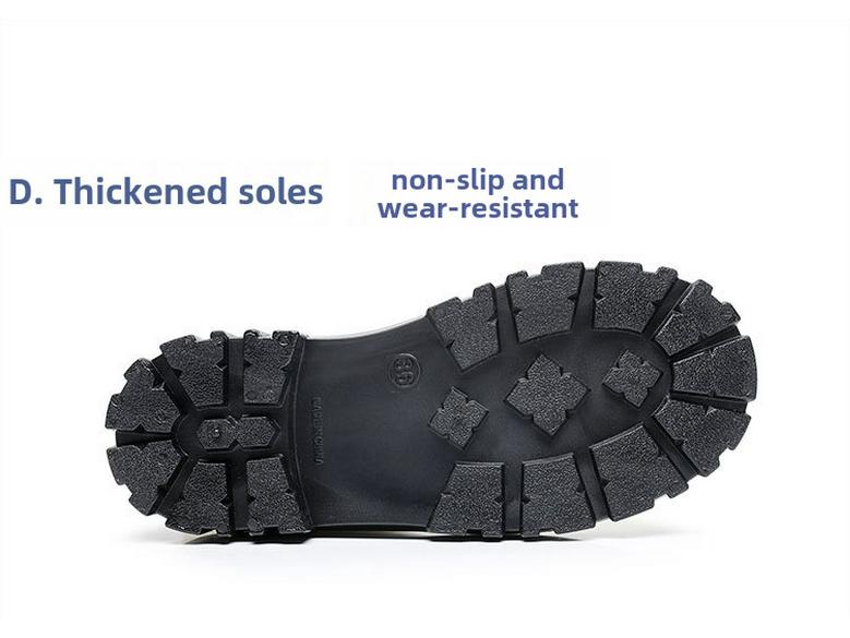 Women's Martin Rain Boots - New Style, Thick-Soled, Waterproof, Non-Slip, Short-Tube, Japanese Jelly Design