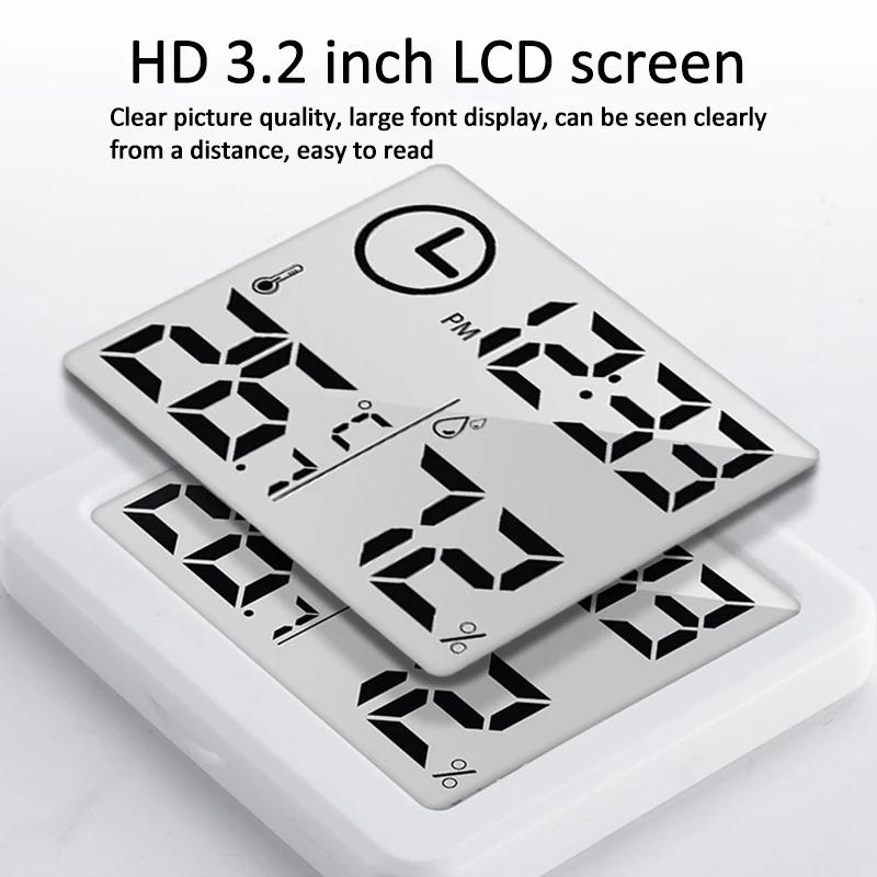 Гигрометр для помещений ЖК-цифровой термометр Гигрометр для помещений Тонкий простой домашний электронный цифровой термометр Кухонные принадлежности