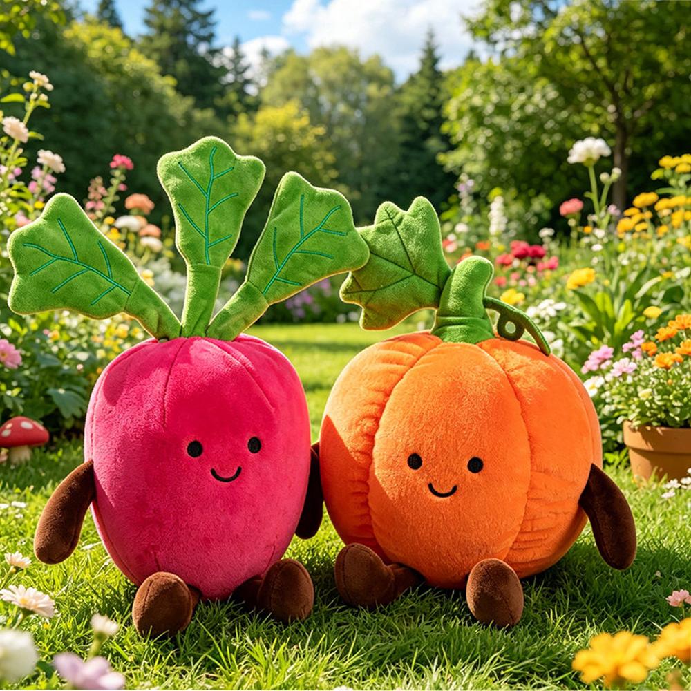 Cartoon Vegetable Plush Toys Crying Onion Smiling Cabbage Corn Potato Red Pepper Soft Dolls Radish Broccoli Eggplant Plushie