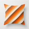 Vibrant Orange Rainbow Sunset Print Pillow Cover Abstract Geometric Lines Pillow Cover Sofa Car Office Cushion Cover Home Decor