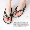 Rush Grass Round Tatami Fits Fit Hemp Leaf Type Size L [Takeharu] Women's Japanese-made Sandals, Shape, Sandals, Non-slip, Perfectly, Pattern/Navy, A,