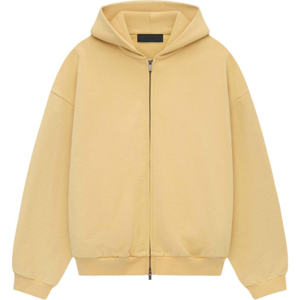 Fear of God Essentials Heavy Fleece Full Zip Hoodie Amber Men Tops Yellow 192BT246243F