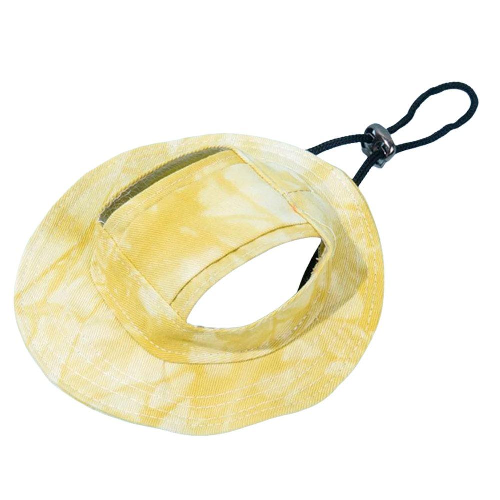 Lightweight Dog Sun Hat Adjustable Small Dog Cat Hats Stylish Dog Bonnet Cap Pet Supplies