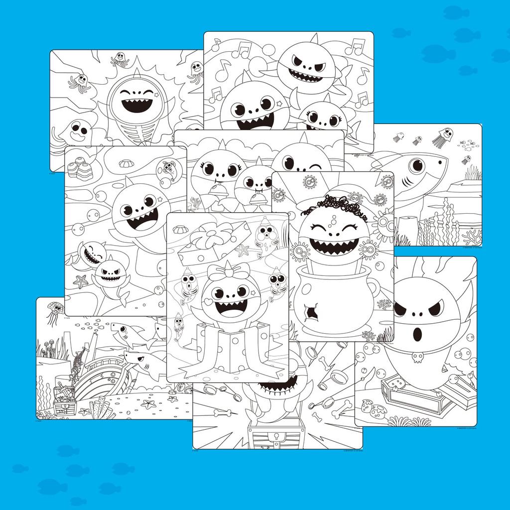 Набор для рисования Crayola Baby Shark Inspiration Art Case 140 предметов 041148 Подлинный продукт