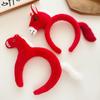 Soft Horse Hair Hoop Sweet Pony Doll Headpiece Creative Mascot Plush Headband  Role Play