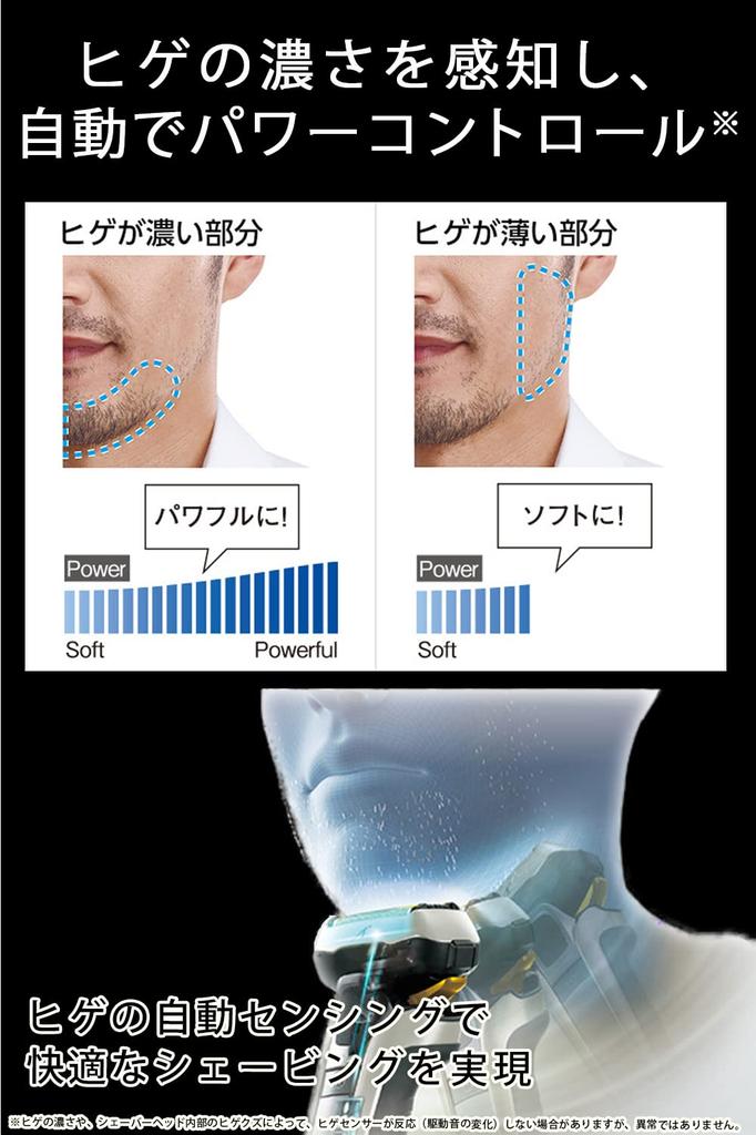 Panasonic Ramdash Men's Shaver 3 Blades Silver Tone ES-LT8A-S