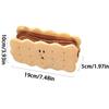 Kawaii Pencil Case High Capacity Plush Cookies Pen Bags Cute Cartoon Brown Pen Box Girls Office School Supplies Stationary