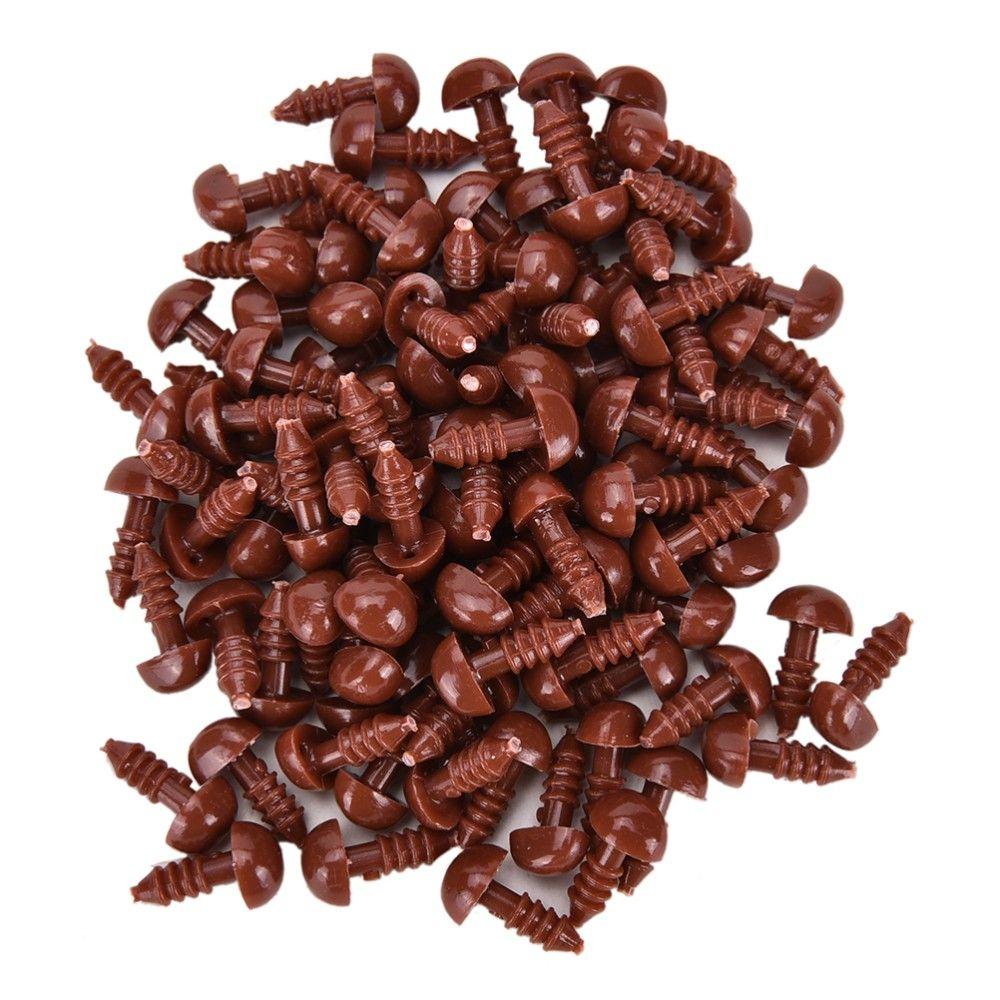 100 шт. Игрушки для творчества Медведь Пуговицы Треугольный нос Кукольные носы Аксессуары для кукол Детали безопасности