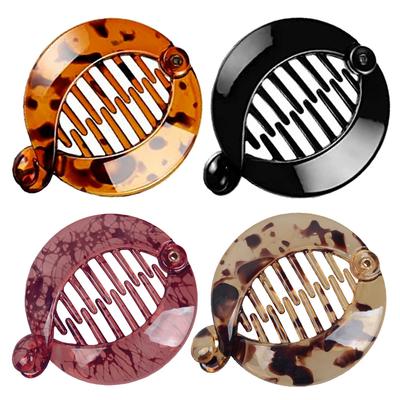 Маленький размер в форме рыбы, зажим для хвоста, коготь, держатель для хвоста для женщин и девочек, зажимы-бананы, крабы, черные, коричневые аксессуары для укладки волос