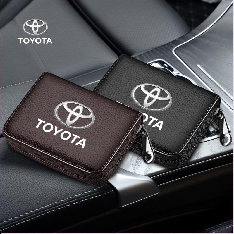 Кошелек Держатель для водительских прав Визитница Ключница для Toyota TRD GR Auris Rav4 Yaris Hilux Corolla Prius Avensis Эмблема
