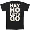 Ramones Unisex Adult Hey Ho Back Print T-Shirt