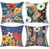 Colorful Floral Heart Patterned Decorative Cushion Covers Polyester pillowcase, sofa decorative cushion cov Headboard Pillow