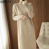 Women's Fashion Casual Fall Winter Solid Color Print Long Sleeve Half Turtleneck Sweaters
