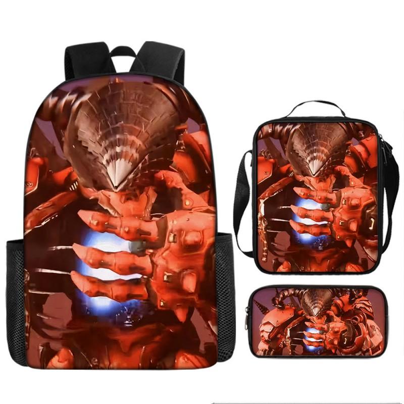 Skibidi Toilet Titan Drill Man Backpack Kids Ages 10-12 Oxford Fabric School Bag With Air-Cushion Straps Trendy Printed