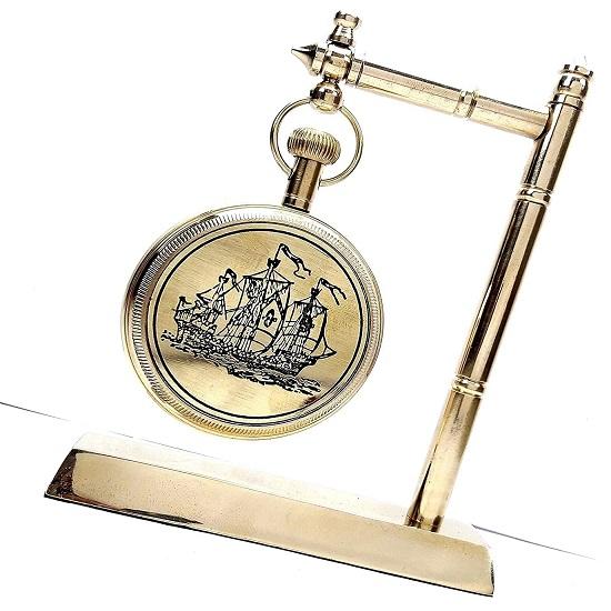 Красивые латунные настольные часы Настольные часы Морские часы Латунные настольные часы для украшения дома и офиса Подарочный предмет