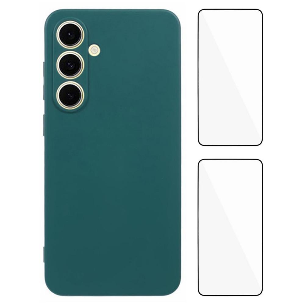 WANLONFENG RB3 Series For Samsung Galaxy A26 5G Case with 2Pcs Screen Film Precise Lens Hole Soft TPU Phone Back Cover