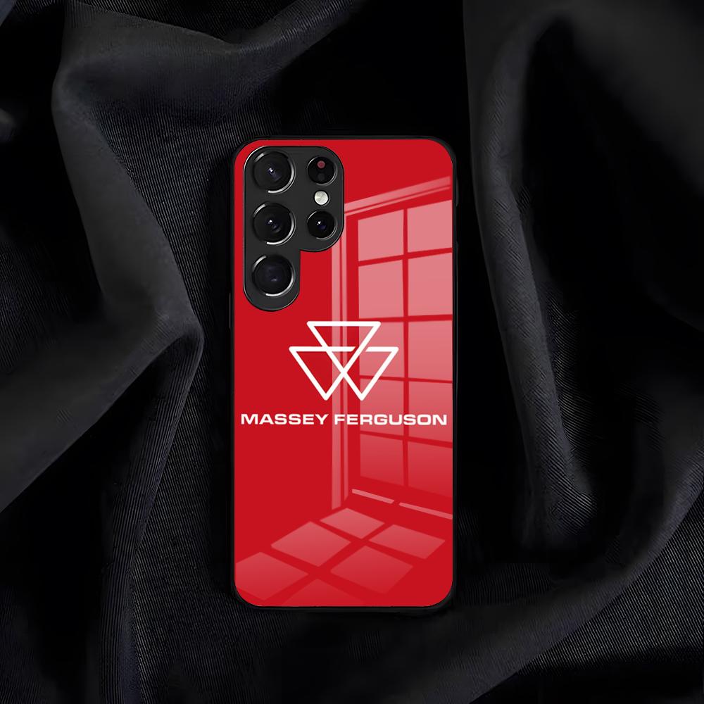 Чехол для телефона Massey Ferguson для Samsung S26 S25 Edge S24 S23 S22 S21 S20 Ultra Plus FE Стеклянная крышка