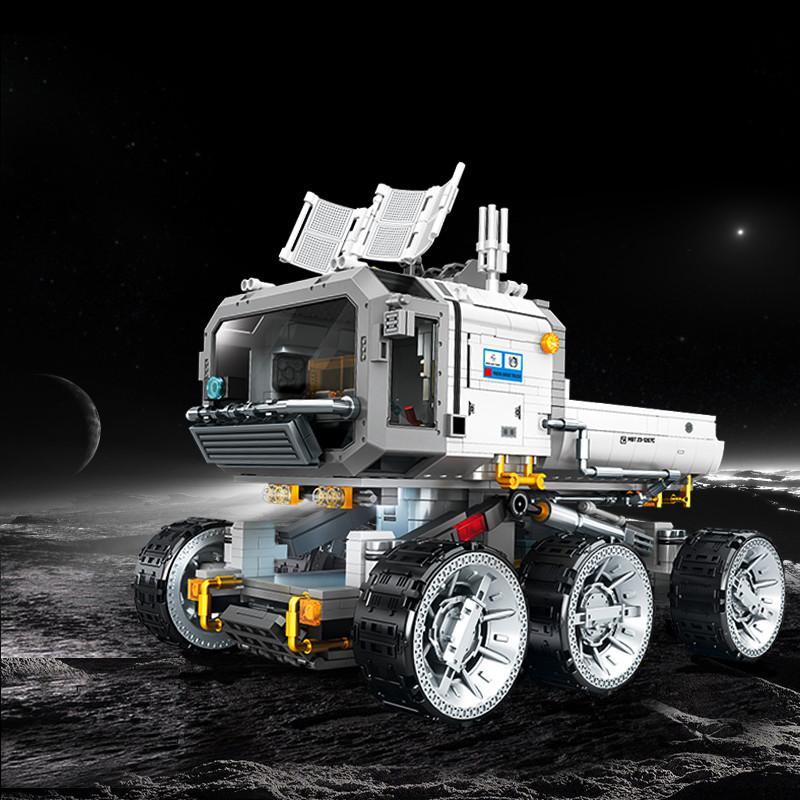 SEMBO 1339pcs Classic Movie Moon Base Truck Building Blocks Vehicle Assembly Model Bricks Toys for Kids Adult Boys Holiday Gifts