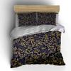 Golden Leaf Pattern Decorations Soft Skin-Friendly Bedding Set Includes 1 Duvet Cover And 2 Pillowcase Gift