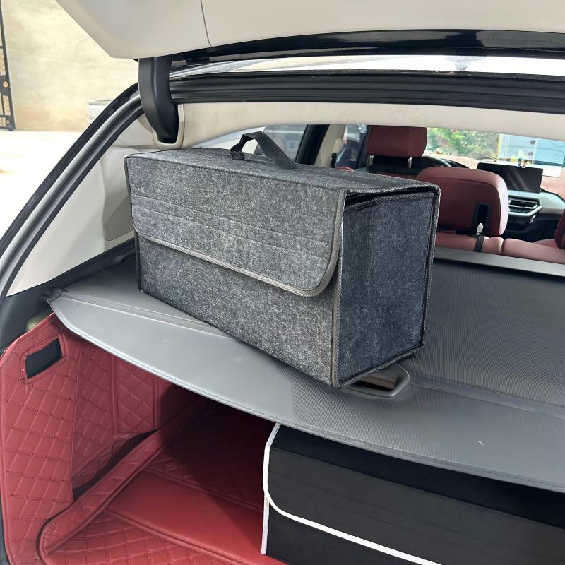 Большой противоскользящий отсек для хранения обуви, органайзер для инструментов, сумка для хранения автомобиля, органайзер для багажника автомобиля, ящик для хранения из мягкого фетра, аксессуары