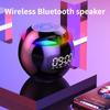 Часы Красочный Bluetooth-динамик Мини-портативный домашний мяч-карта Маленький стальной пистолет Bluetooth-аудио