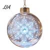 Garden Party Ornaments Glowing Christmas Story Ornament, Light?Up Mini Holiday Scene Hanging Ball with Warm Winter Festival Supplies LED Light,